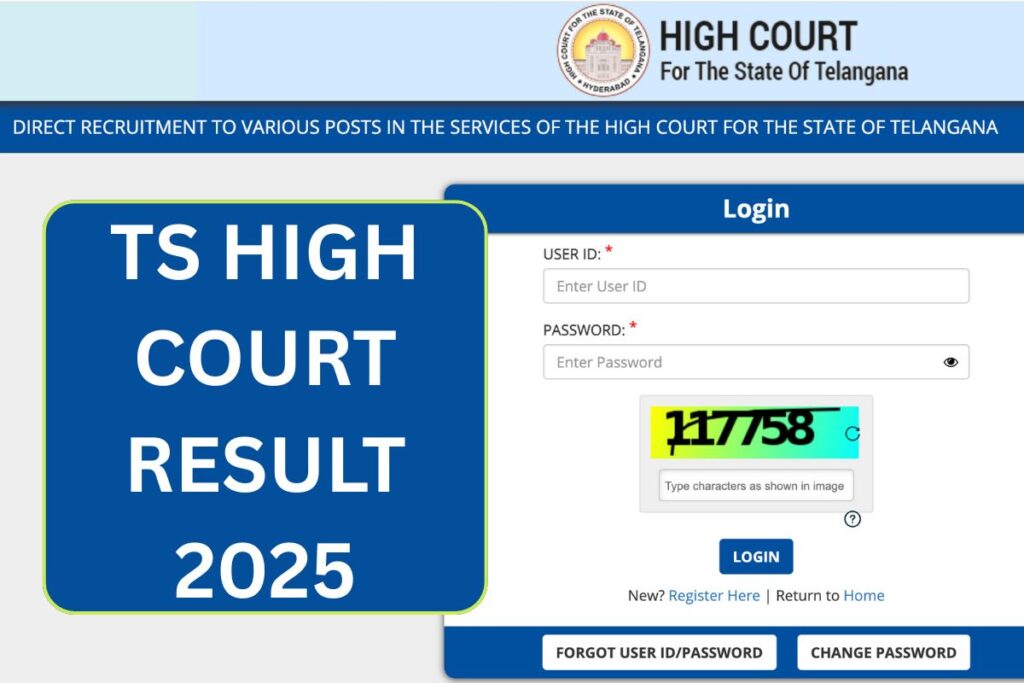 TS High Court Result 2025,Cut Off, Merit List